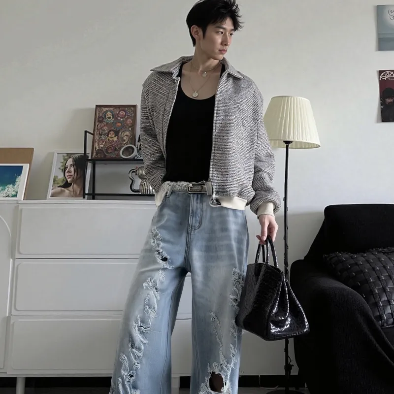 F·dragon Jeans Unisex Vintage Blue-2