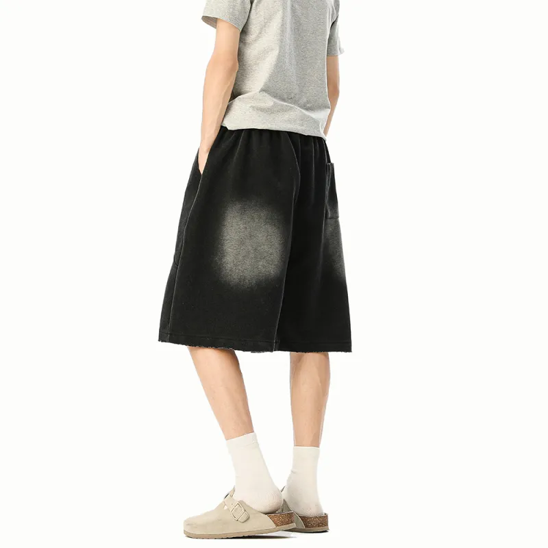 F·dragon Denim Shorts Unisex Black-1