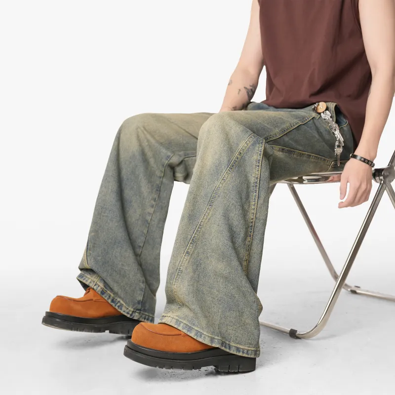 F·dragon Jeans Unisex Vintage Blue-5