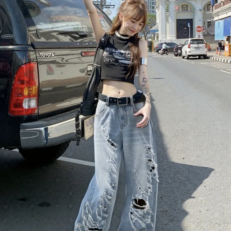 F·dragon Jeans Unisex Vintage Blue-3