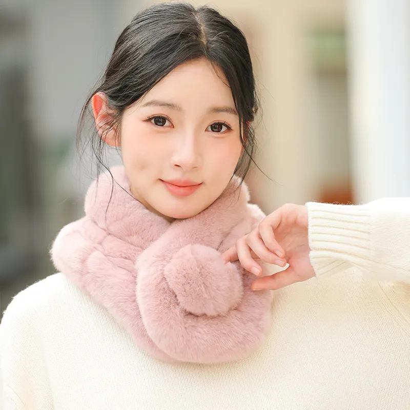 TUCANO Rex Rabbit Fur Knit Scarves Unisex-7