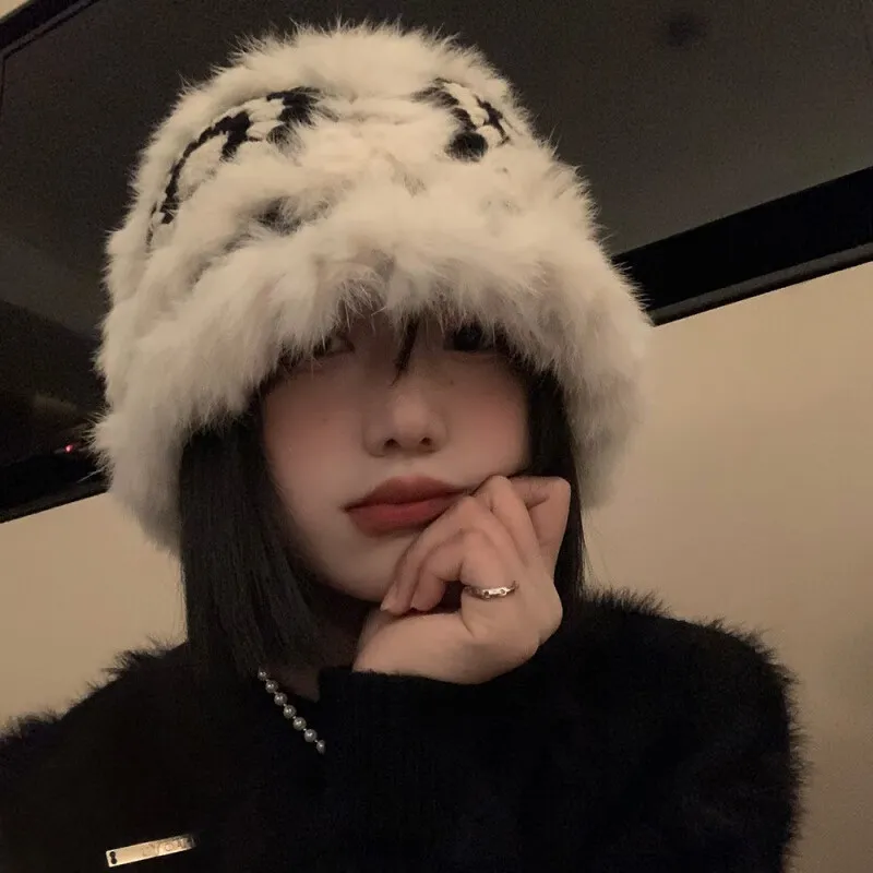 TUCANO Rabbit Fur And Wool Blend Beanies Unisex-1