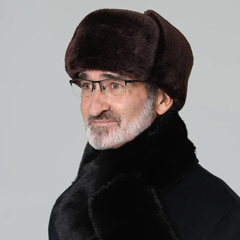 TUCANO Cow Leather Trapper Hats Unisex-12