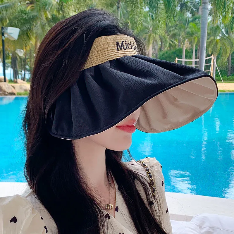 TUCANO Double Sided Two Tone Polyester Sun Protection Hats Women's Double Sided Two Tone-12