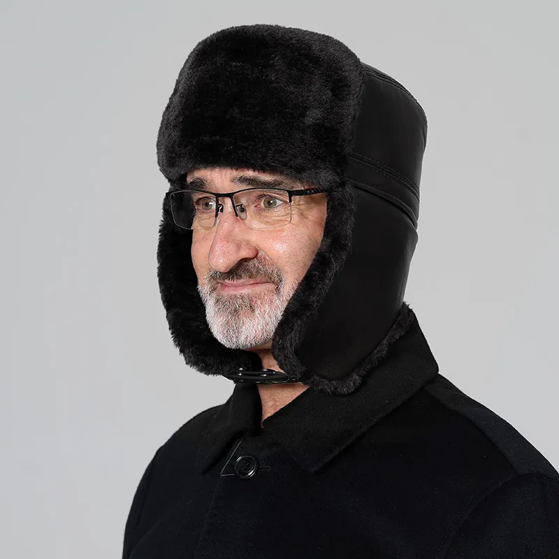 TUCANO Cow Leather Trapper Hats Unisex-8