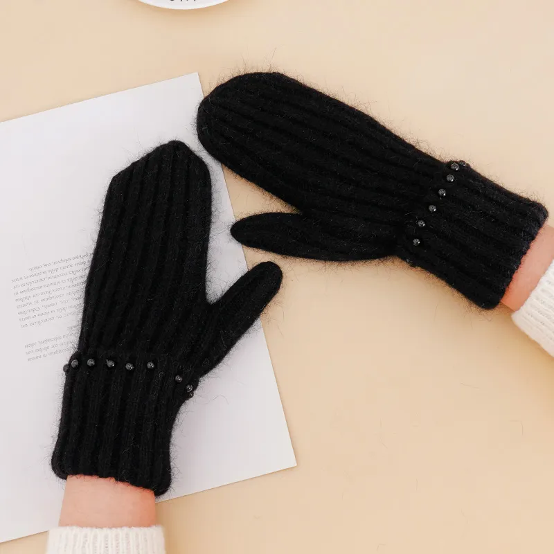 TUCANO Rabbit Hair Cotton Gloves Women's-10