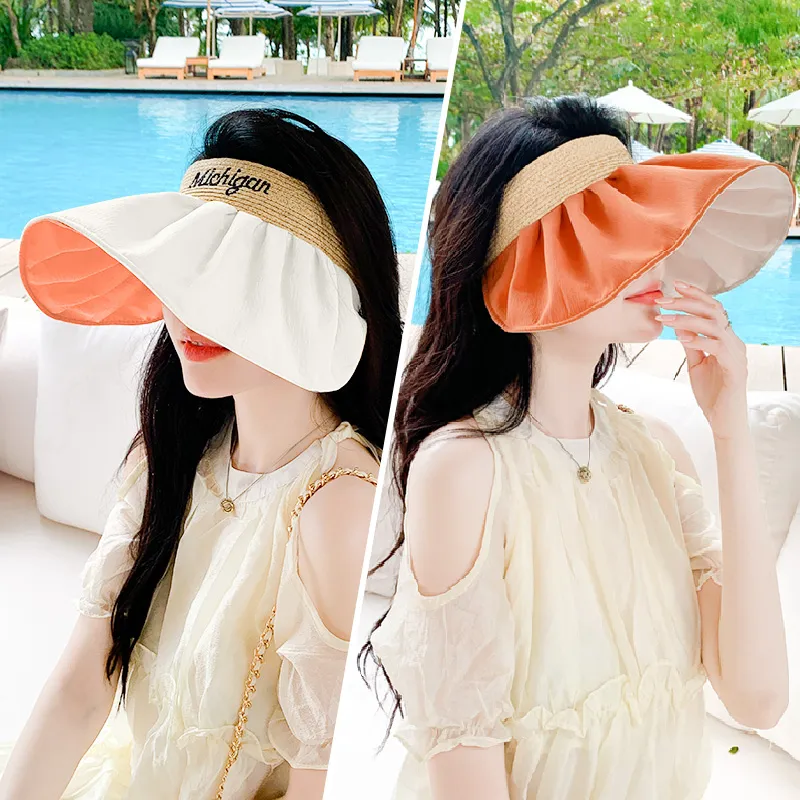 TUCANO Double Sided Two Tone Polyester Sun Protection Hats Women's Double Sided Two Tone-2