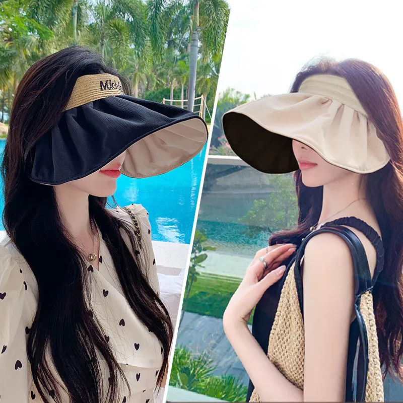 TUCANO Double Sided Two Tone Polyester Sun Protection Hats Women's Double Sided Two Tone-10