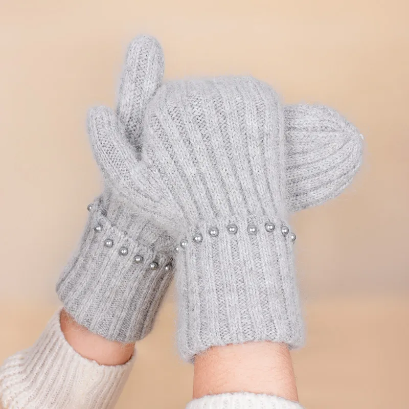 TUCANO Rabbit Hair Cotton Gloves Women's-5