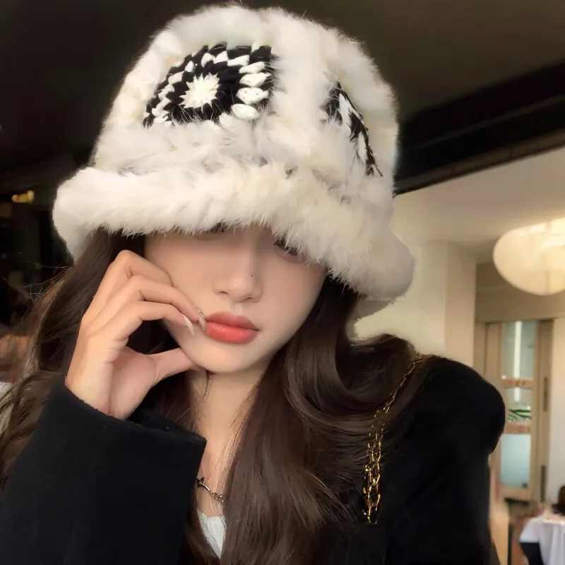 TUCANO Rabbit Fur And Wool Blend Beanies Unisex-2