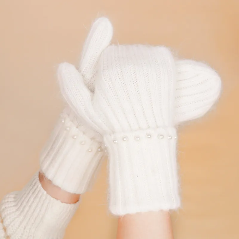 TUCANO Rabbit Hair Cotton Gloves Women's-1