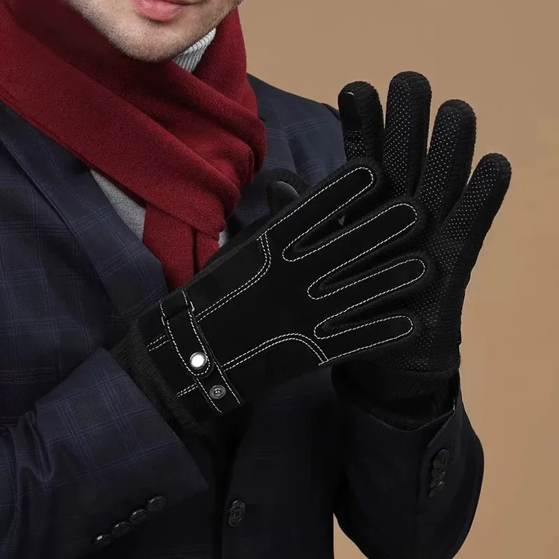TUCANO Pig Leather Knit Gloves Unisex-1
