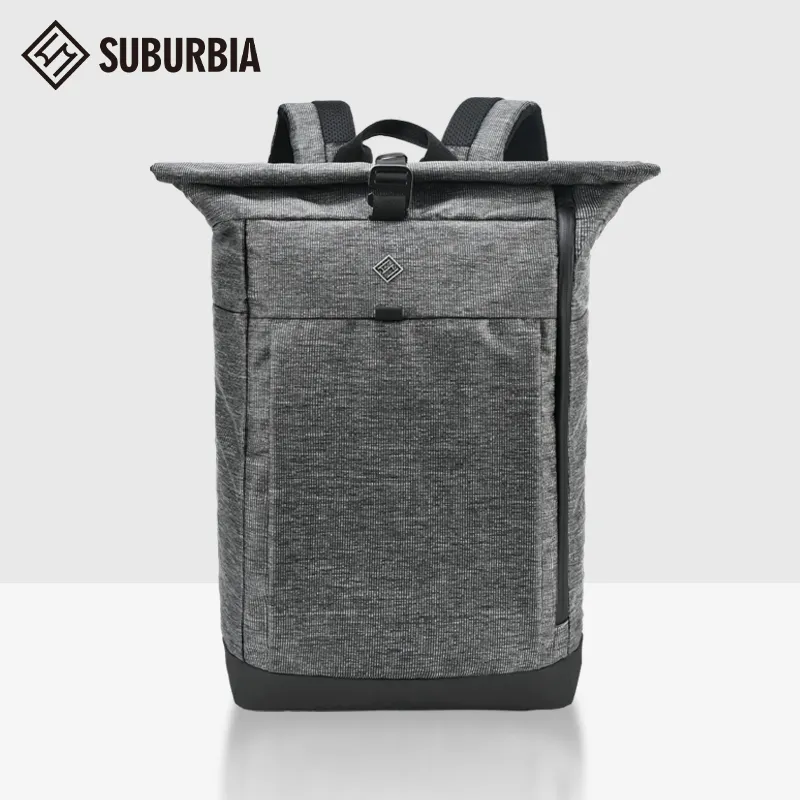 SUBURBIA Polyester Backpack Large Size Unisex Gray-5