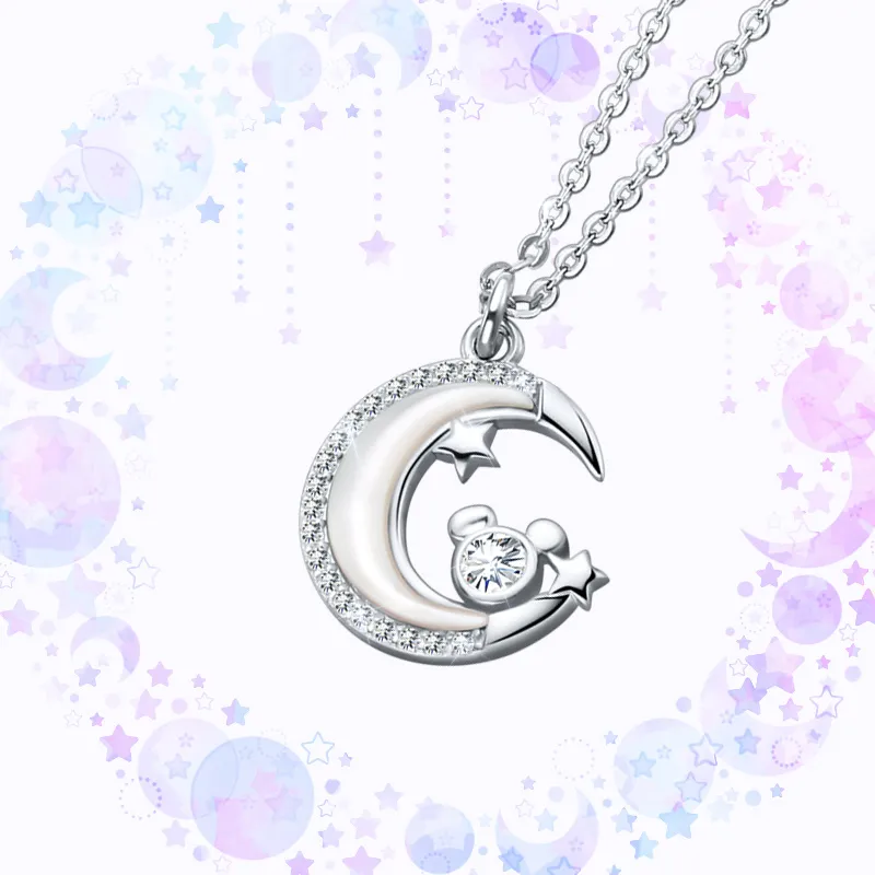 Disney Magic Colors Series S925 Silver Necklaces Women's-6