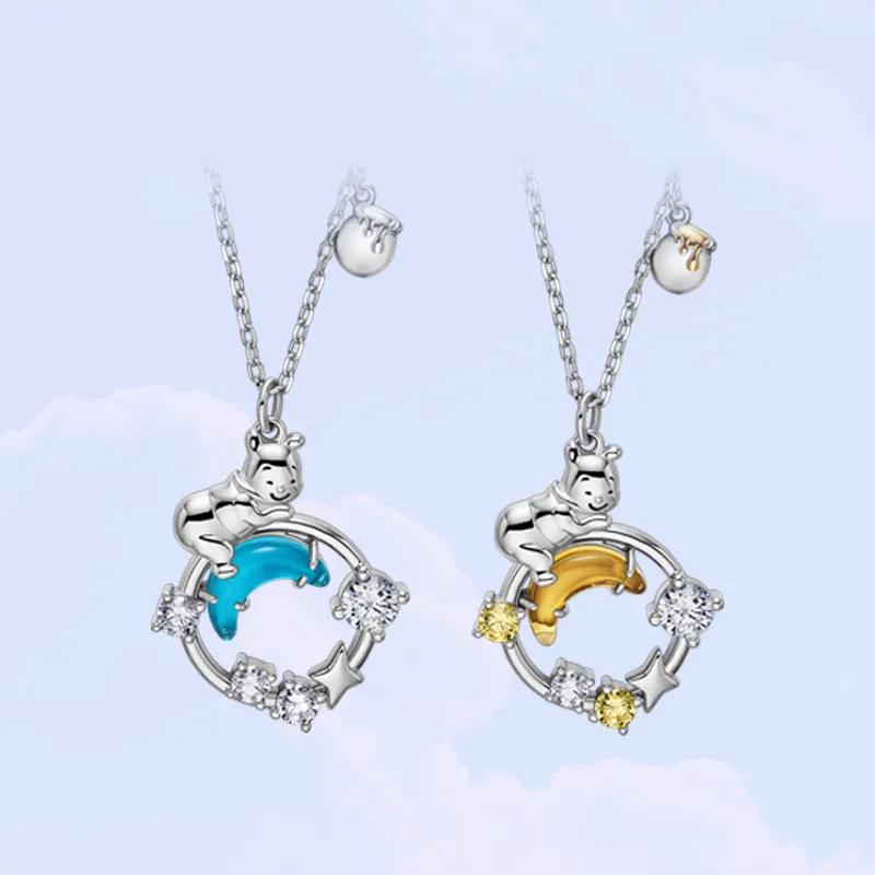 Disney Princess S925 Silver Necklaces Women's-3