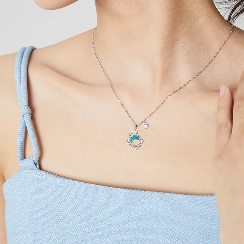 Disney Princess S925 Silver Necklaces Women's-26