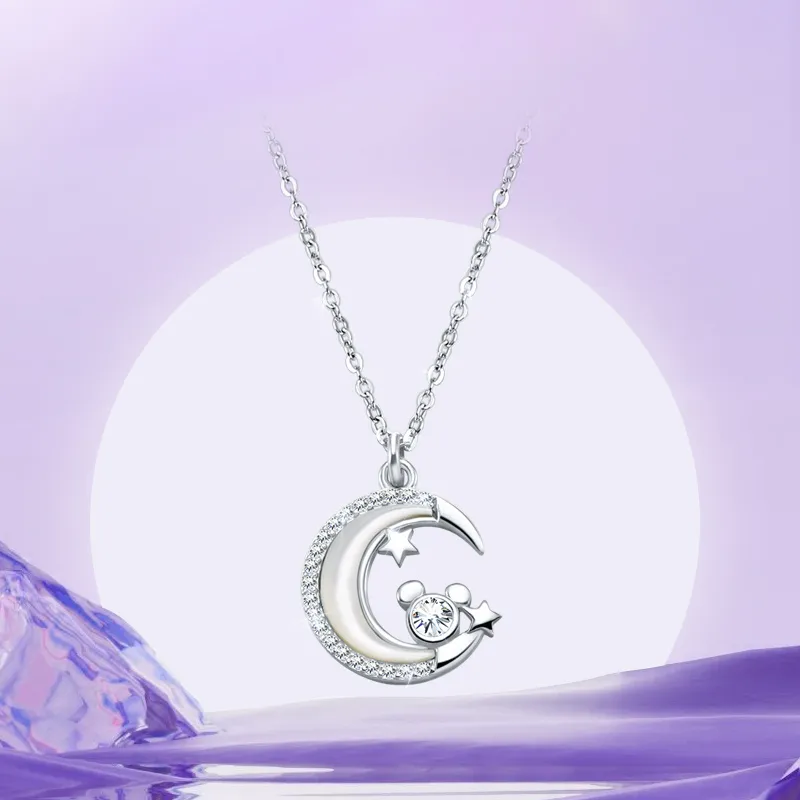 Disney Magic Colors Series S925 Silver Necklaces Women's-7