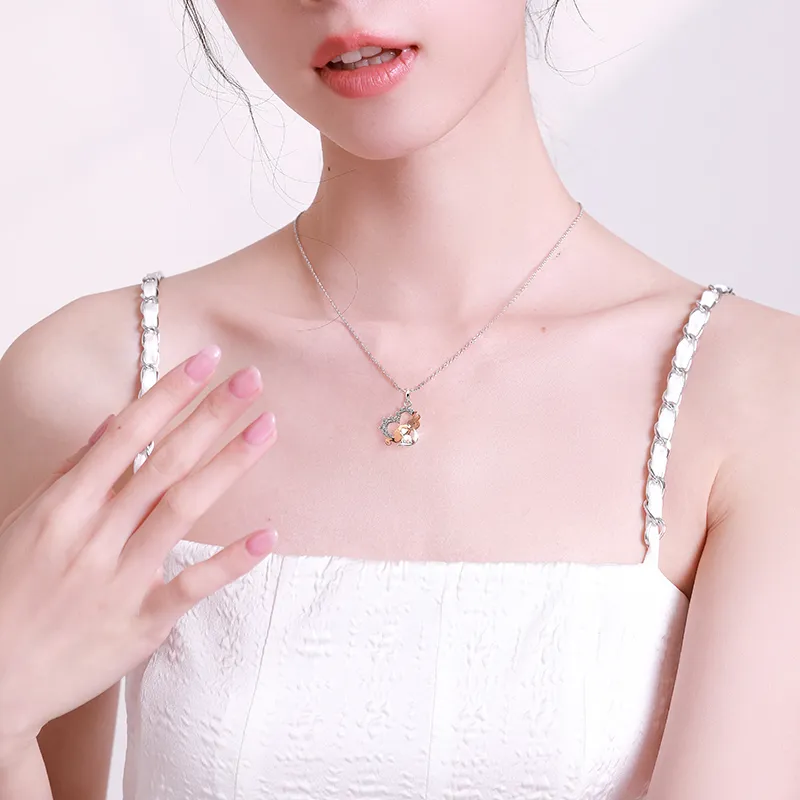 Disney Princess S925 Silver Necklaces Women's-17