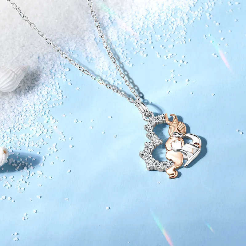 Disney Princess S925 Silver Necklaces Women's-5
