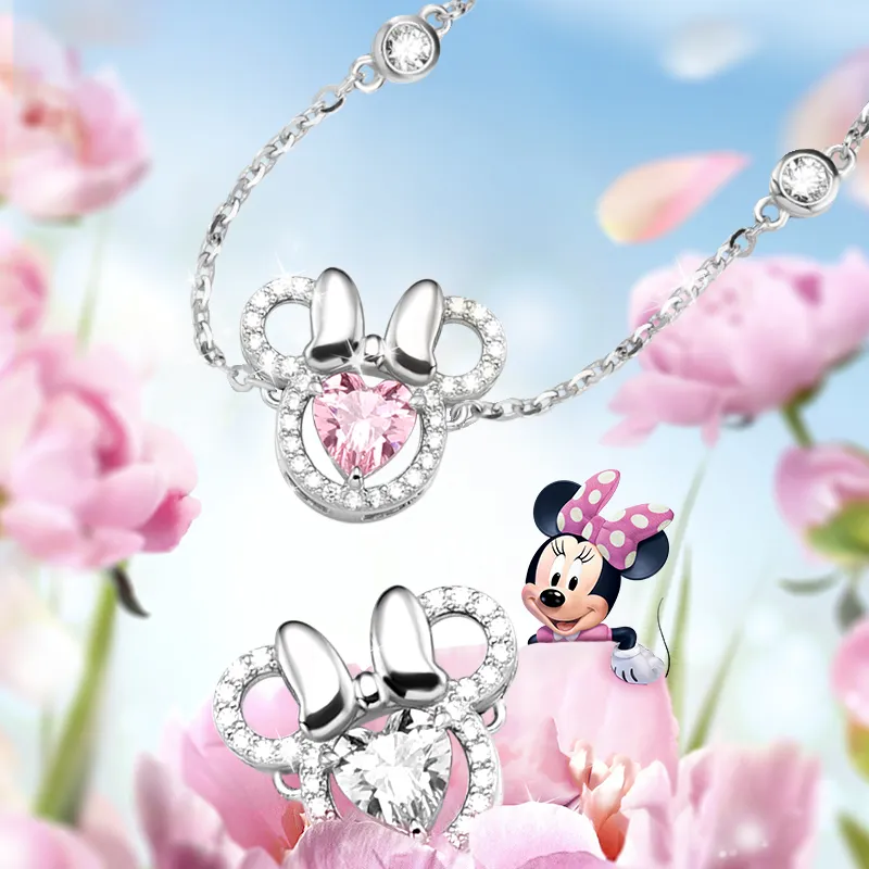 Disney Minnie Series S925 Silver Bracelets Women's-1