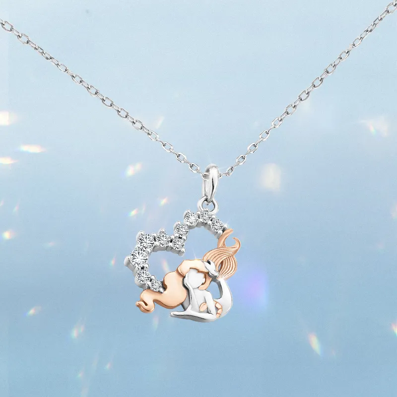 Disney Princess S925 Silver Necklaces Women's-4