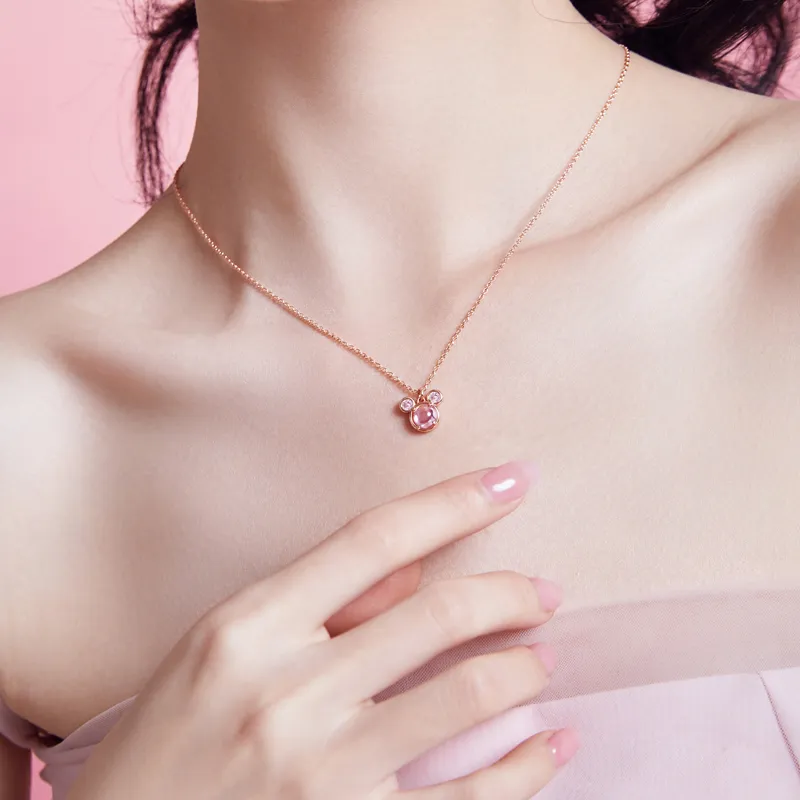 Disney Magic Colors Series S925 Silver Necklaces Women's-45