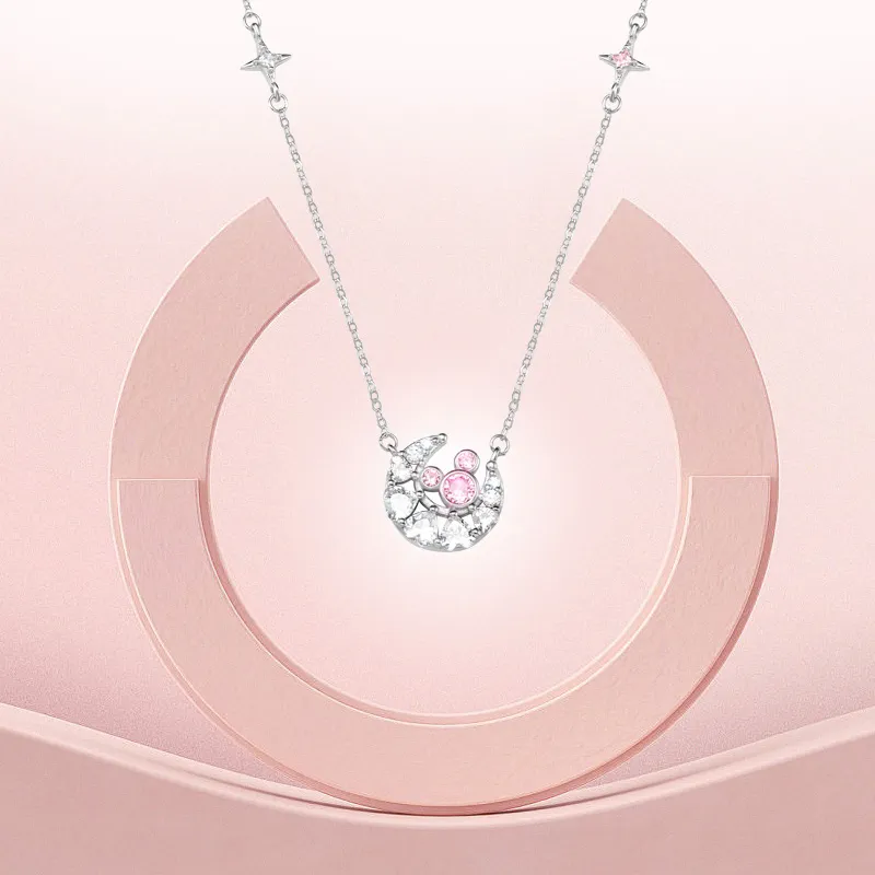 Disney Magic Colors Series S925 Silver Necklaces Women's-12