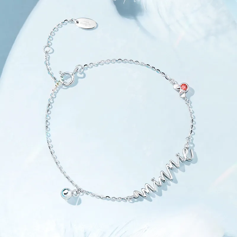 Disney Minnie Series 925 Sterling Silver Necklaces Women's-37