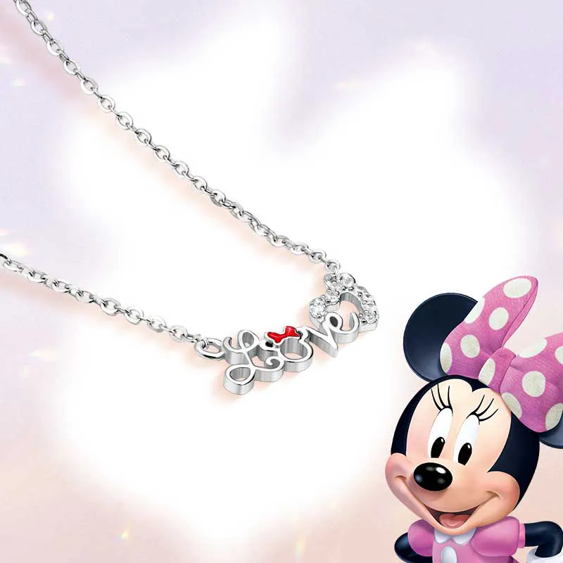 Disney Minnie Series 925 Sterling Silver Necklaces Women's-42