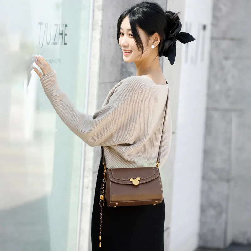 Disney Mickey Series PU Shoulder Bag Regular Women's Coffee-6