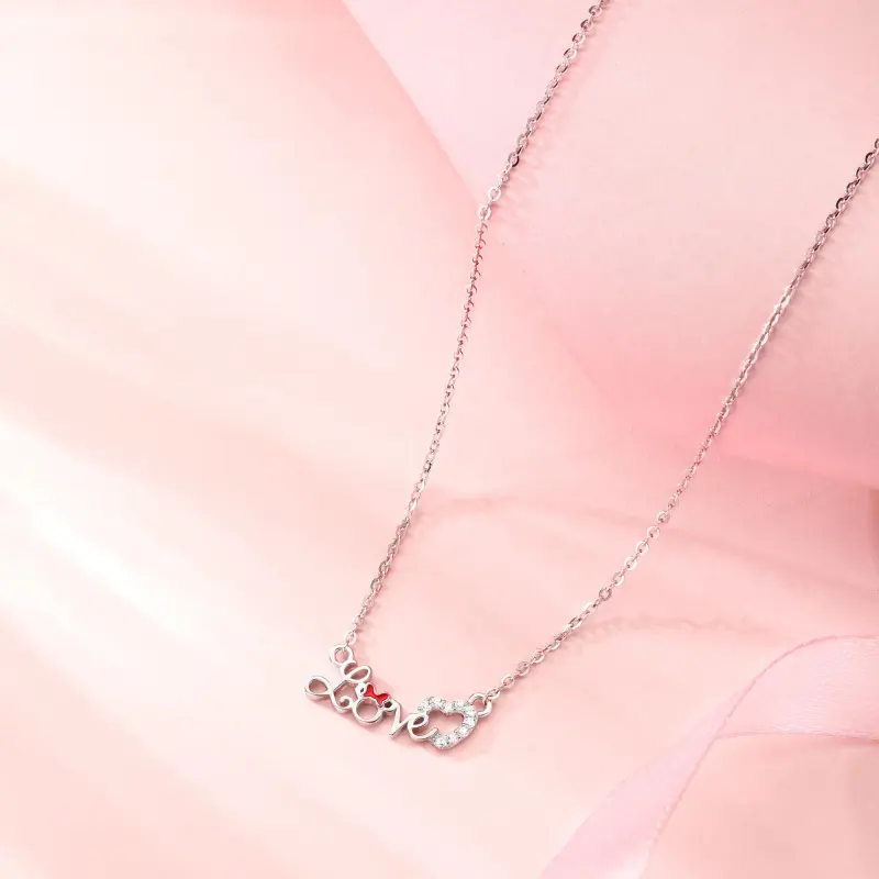 Disney Minnie Series 925 Sterling Silver Necklaces Women's-2