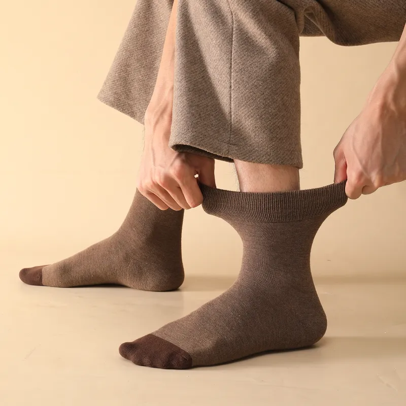SEPTWOLVES Knee High Socks Men's Box 4 Pack Mixed Color-2