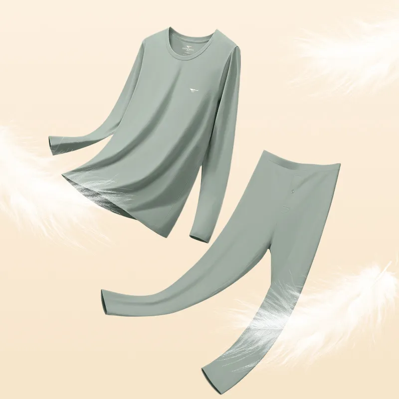 SEPTWOLVES Thermal Set Men's Gray Green-3