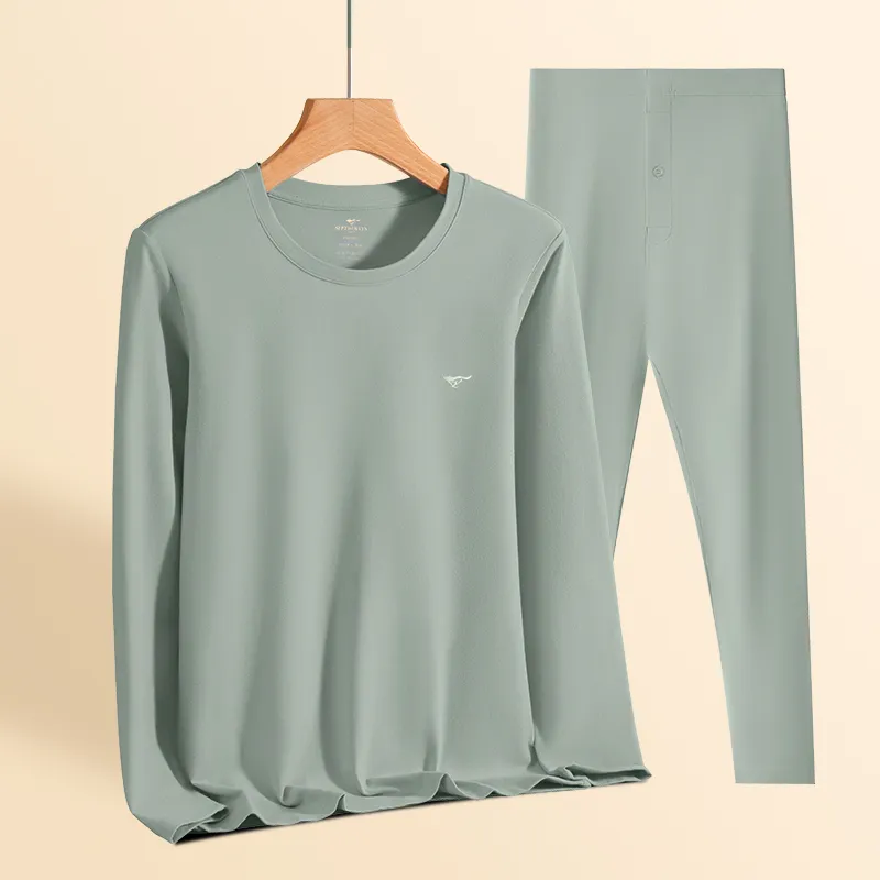 SEPTWOLVES Thermal Set Men's Soft Cyan-4