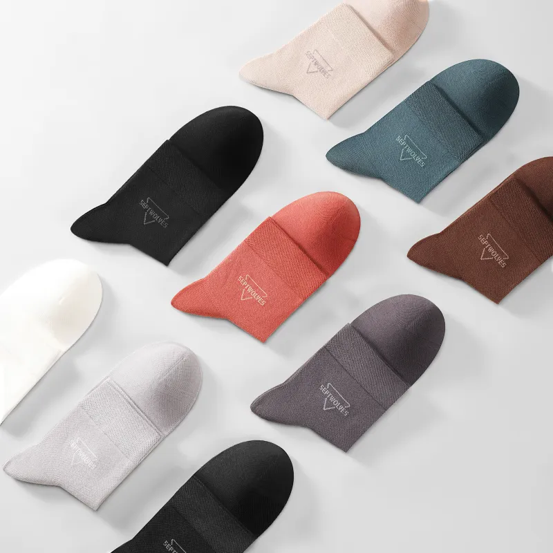 SEPTWOLVES Mid Calf Socks Men's Box 5 Pack Mixed Color-2