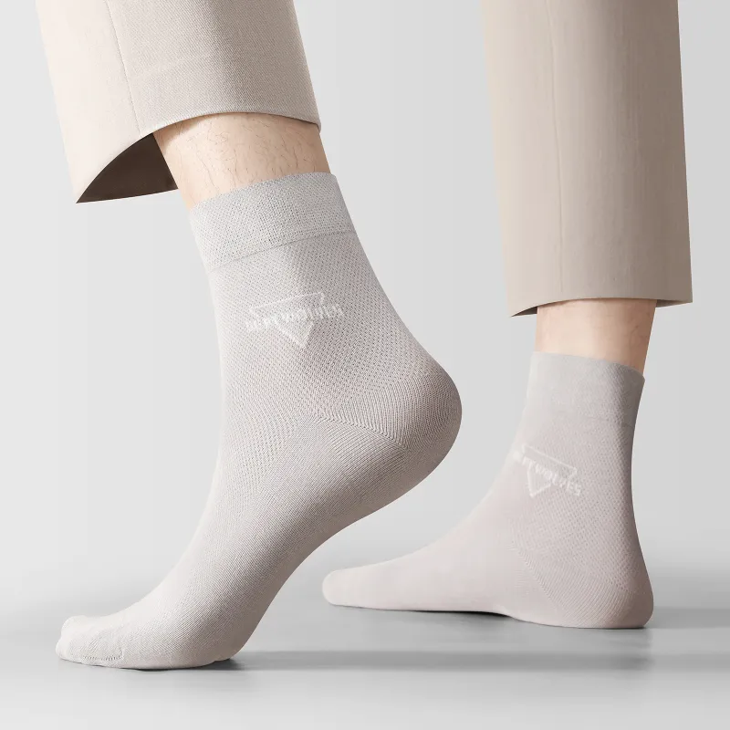SEPTWOLVES Mid Calf Socks Men's Box 5 Pack Mixed Color-4