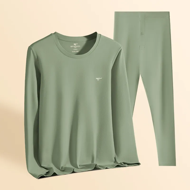 SEPTWOLVES Thermal Set Men's Gray Green-2