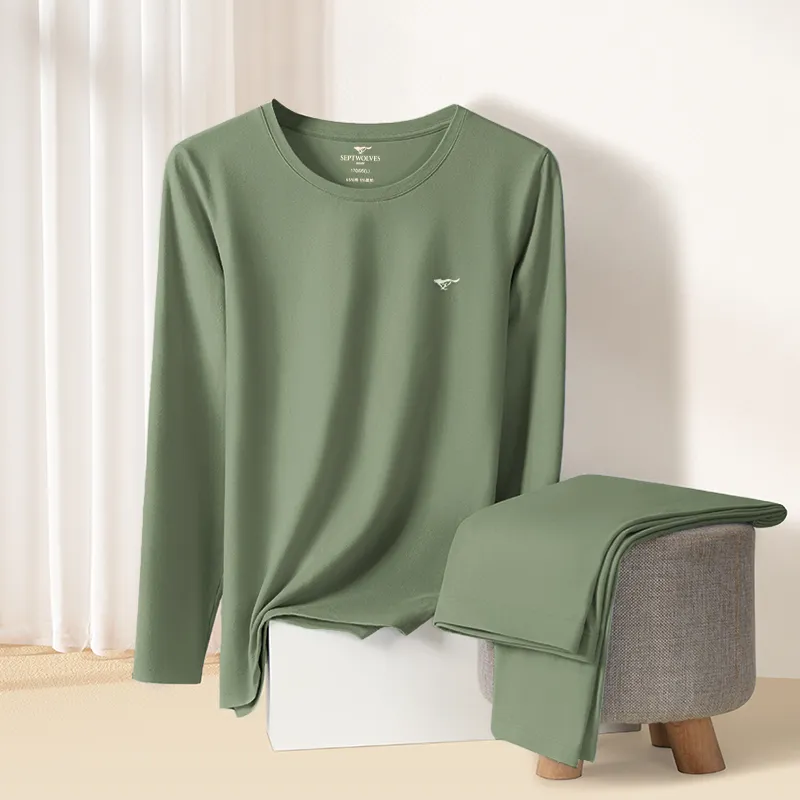 SEPTWOLVES Thermal Set Men's Gray Green-4