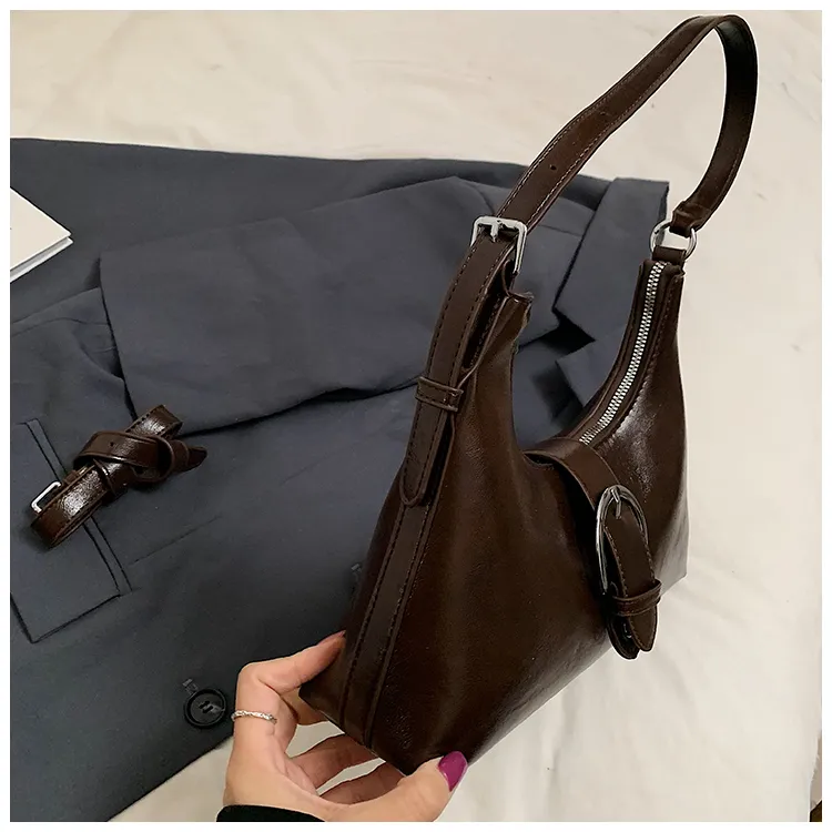 Fitchell PU Vintage Unconventional Design Crossbody Bag Shoulder Bag Regular Women's Coffee/Brown/Burgundy/Black-1