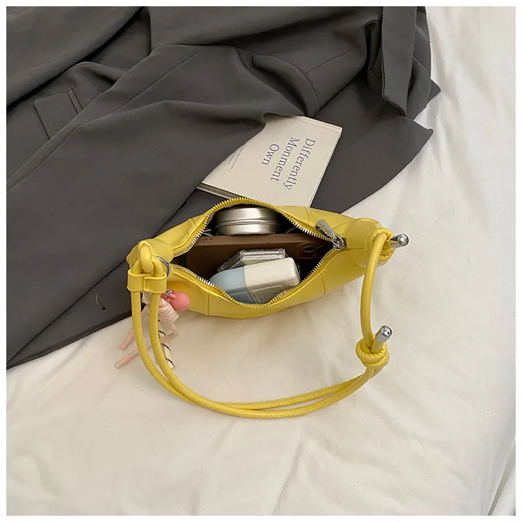 Fitchell PU Shoulder Bag Women's Yellow/Pink/Silver/Black/Blue/White-6