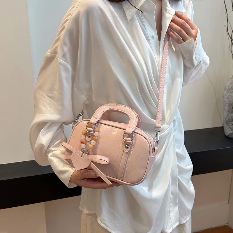 Fitchell PU Shoulder Bag, Handbag Women's Silver/Black/Pink/White-7