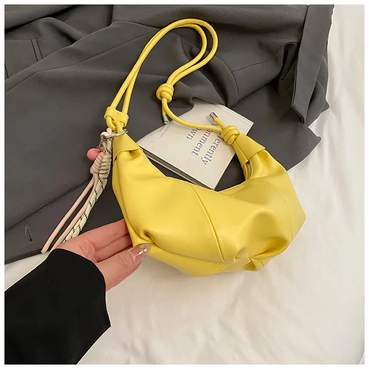 Fitchell PU Shoulder Bag Women's Yellow/Pink/Silver/Black/Blue/White-2