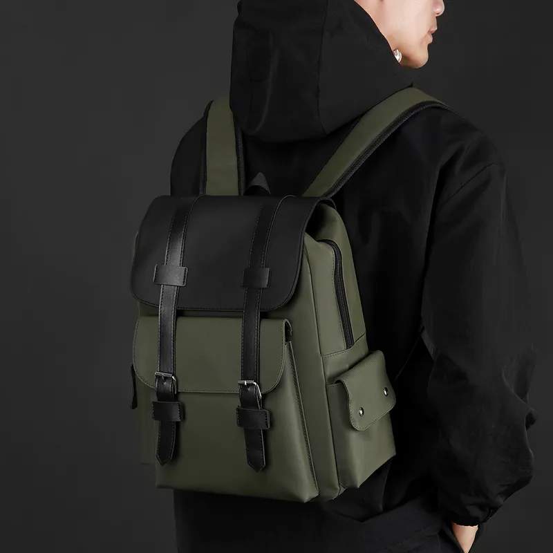 Fitchell Membrana Dermalis Backpack Men's Gray/Army Green/Black-10