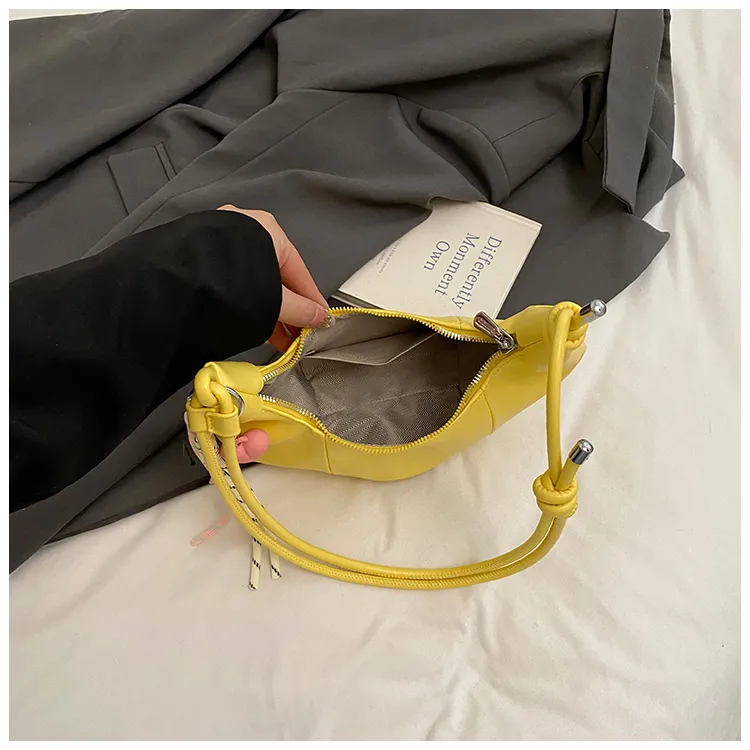 Fitchell PU Shoulder Bag Women's Yellow/Pink/Silver/Black/Blue/White-5
