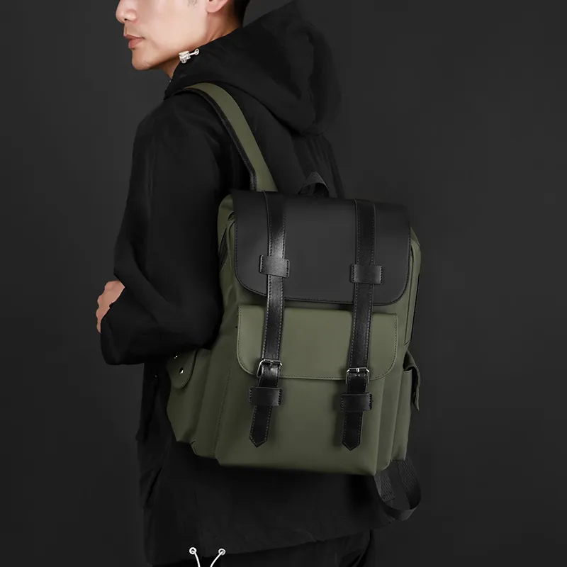 Fitchell Membrana Dermalis Backpack Men's Gray/Army Green/Black-8