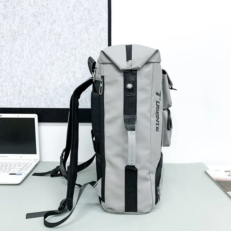 Fitchell Oxford Backpack Unisex Gray/Black/Khaki-2
