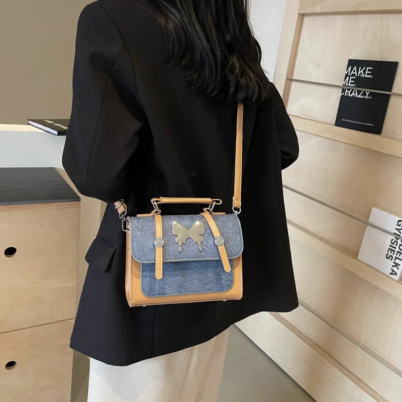 Fitchell PU Crossbody Bag, Handbag Women's White & Pink/Blue & Coffee/Blue & Brown/Khaki & Coffee-9