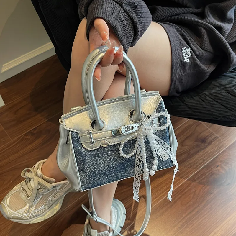 Fitchell PU Handbag Women's Sky Blue/Royal Blue/Denim Blue/Black-9