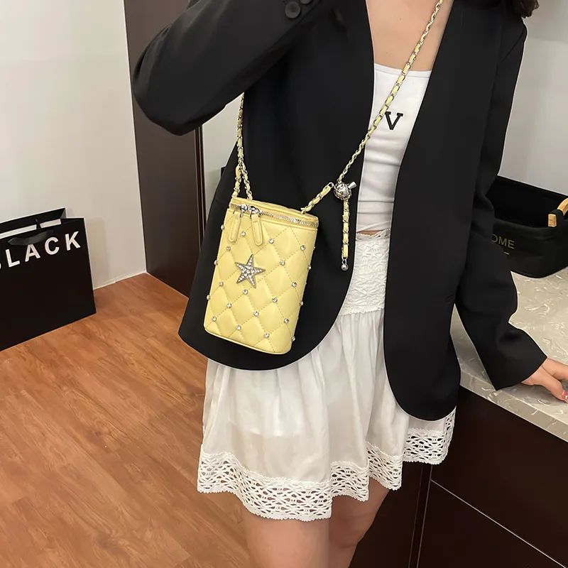 Fitchell PU Bucket Bags Crossbody Bag, Shoulder Bag Regular Women's Multicolor-1