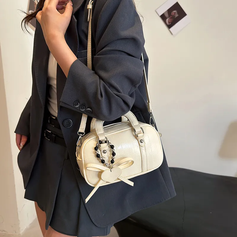 Fitchell PU Shoulder Bag, Handbag Women's Silver/Black/Pink/White-11